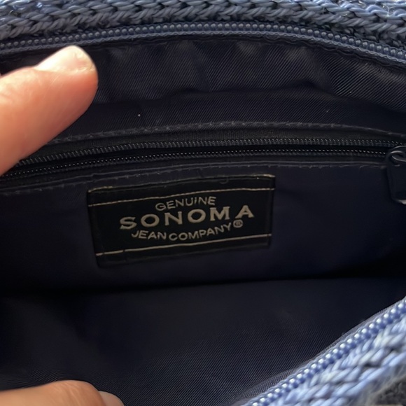 Nwot Crossbody crochet bag navy and blue Color - Picture 3 of 10